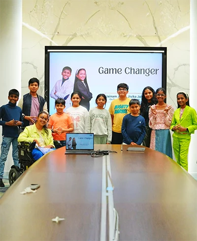 Group photo at Game Changer program